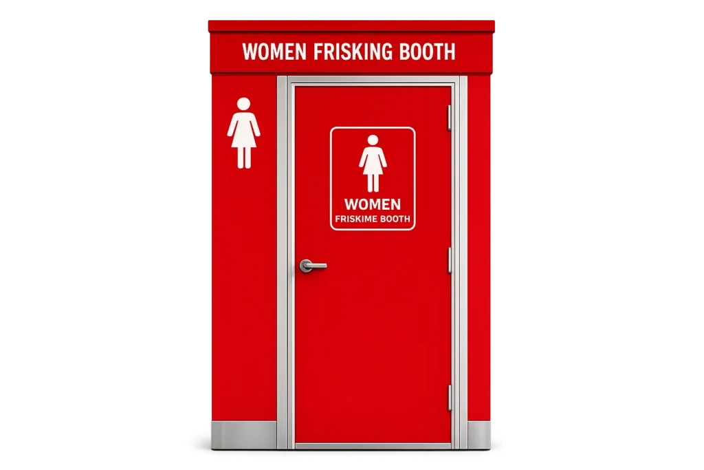 Women Frisking Booth